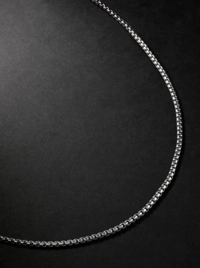 Sterling Silver Chain Necklace - Men