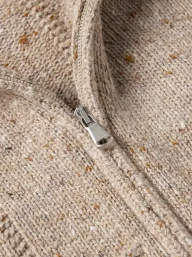 Inis Meáin Lifeline Merino Wool and Cashmere-Blend Zip-Up Cardigan - Men | Thumbnail 5