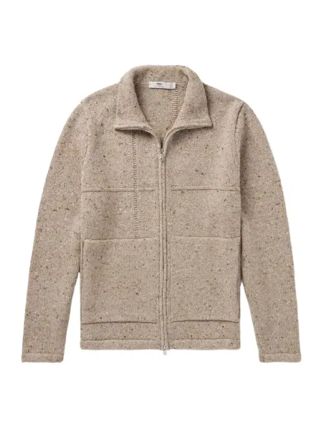 Lifeline Merino Wool and Cashmere-Blend Zip-Up Cardigan - Men