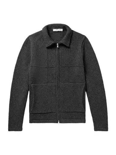 Inis Meáin Lifeline Merino Wool and Cashmere-Blend Zip-Up Cardigan - Men | Thumbnail 1 Inis Meáin Lifeline Merino Wool and Cashmere-Blend Zip-Up Cardigan - Men | Thumbnail 1