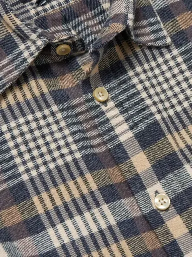 Portuguese Flannel Manta Checked Organic Cotton Shirt - Men | Thumbnail 5 Portuguese Flannel Manta Checked Organic Cotton Shirt - Men | Thumbnail 5