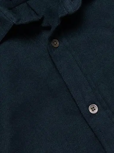 Portuguese Flannel Espiga Herringbone Cotton-Flannel Shirt - Men | Thumbnail 4 Portuguese Flannel Espiga Herringbone Cotton-Flannel Shirt - Men | Thumbnail 4