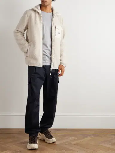 Moncler Straight-Leg Pleated Stretch-Cotton Gabardine Cargo Trousers - Men | Thumbnail 2 Moncler Straight-Leg Pleated Stretch-Cotton Gabardine Cargo Trousers - Men | Thumbnail 2