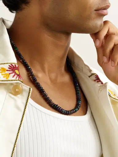 JIA JIA Lightening Ridge Gold Opal Necklace - Men | Thumbnail 2 JIA JIA Lightening Ridge Gold Opal Necklace - Men | Thumbnail 2