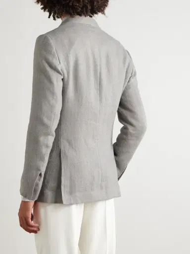 Ralph Lauren Purple Label Kent Herringbone Linen, Silk and Cotton-Blend Suit Jacket - Men | Thumbnail 3 Ralph Lauren Purple Label Kent Herringbone Linen, Silk and Cotton-Blend Suit Jacket - Men | Thumbnail 3