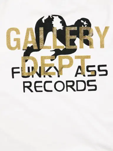 Gallery Dept. Funky Ass Records Glittered Printed Cotton-Jersey T-Shirt - Men | Thumbnail 5 Gallery Dept. Funky Ass Records Glittered Printed Cotton-Jersey T-Shirt - Men | Thumbnail 5
