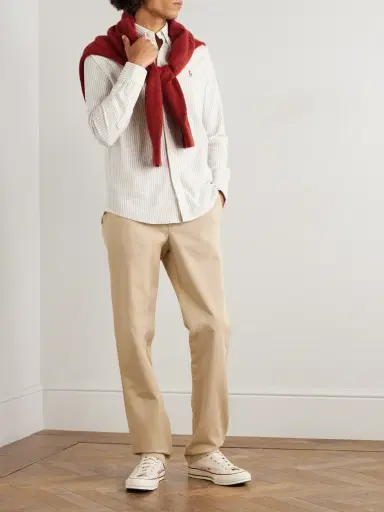 MR P. Samuel Straight-Leg Organic Cotton-Blend Twill Chinos - Men | Thumbnail 2