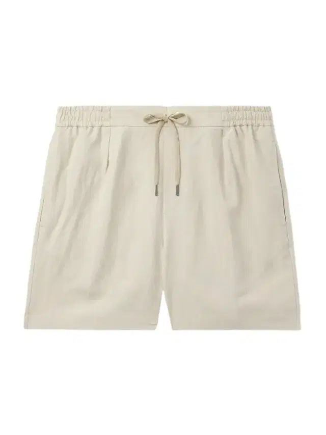 Dorest Straight-Leg Pleated Silk and Linen-Blend Drawstring Shorts - Men