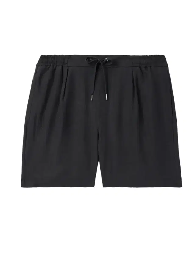 Dorest Straight-Leg Pleated Silk and Linen-Blend Drawstring Shorts - Men