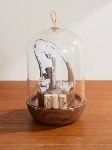 L'Atelier Du Vin Oeno Motion Groom Walnut Wood, Glass and Steel Corkscrew Set - Men | Thumbnail 1