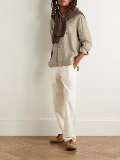 James Perse Garment-Dyed Linen Shirt - Men | Thumbnail 2