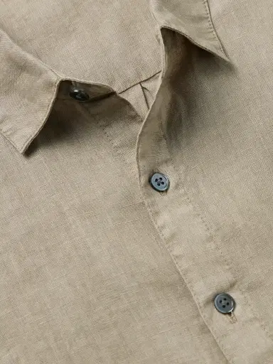 James Perse Garment-Dyed Linen Shirt - Men | Thumbnail 4