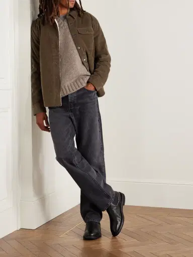 James Perse Fleece-Lined Cotton-Blend Corduroy Shirt Jacket - Men | Thumbnail 2 James Perse Fleece-Lined Cotton-Blend Corduroy Shirt Jacket - Men | Thumbnail 2