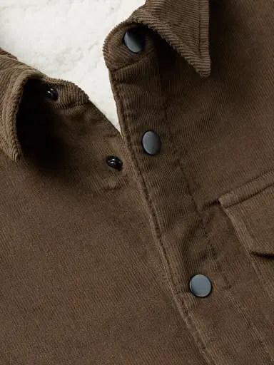 James Perse Fleece-Lined Cotton-Blend Corduroy Shirt Jacket - Men | Thumbnail 5 James Perse Fleece-Lined Cotton-Blend Corduroy Shirt Jacket - Men | Thumbnail 5