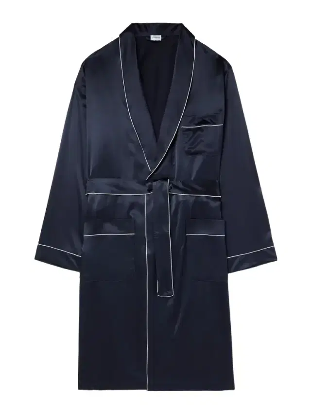 Zimmerli Belted Silk-Satin Robe - Men