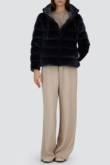HERNO Velvet Quilted Short Jacket | Thumbnail 3 HERNO Velvet Quilted Short Jacket | Thumbnail 3