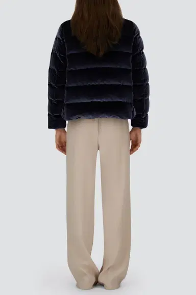 HERNO Velvet Quilted Short Jacket | Thumbnail 5 HERNO Velvet Quilted Short Jacket | Thumbnail 5