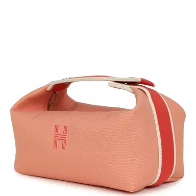 HERMÈS Hermes Bride A Brac Carre Case PM Goyave Canvas Palladium Hardware | Thumbnail 3 HERMÈS Hermes Bride A Brac Carre Case PM Goyave Canvas Palladium Hardware | Thumbnail 3
