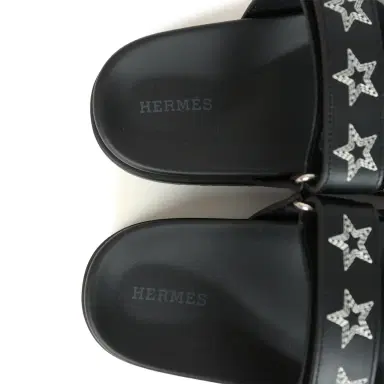 HERMÈS Hermes Embroidered Chypre Techno Sandals Black Calfskin Palladium Hardware 36 EU | Thumbnail 8