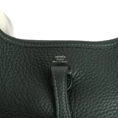 HERMÈS Hermes Evelyne TPM Vert Fonce Clemence Palladium Hardware | Thumbnail 7