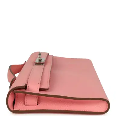 HERMÈS Hermes Kelly Cut Rose Confetti Epsom Palladium Hardware | Thumbnail 3