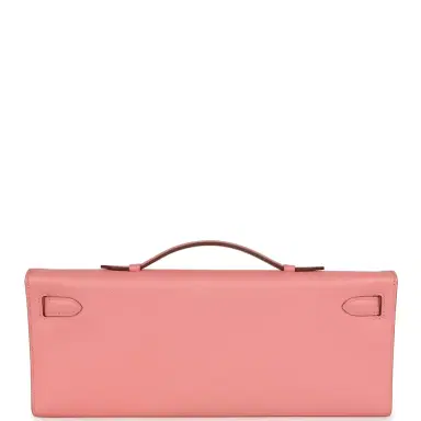 HERMÈS Hermes Kelly Cut Rose Confetti Epsom Palladium Hardware | Thumbnail 4