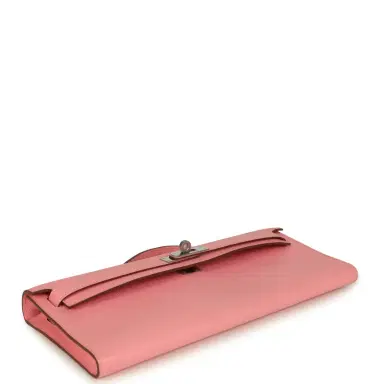 HERMÈS Hermes Kelly Cut Rose Confetti Epsom Palladium Hardware | Thumbnail 6
