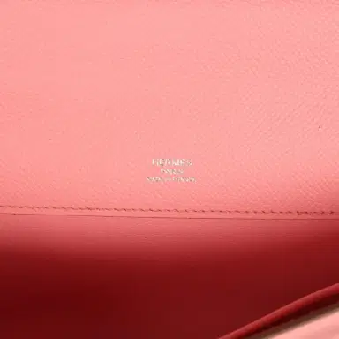 HERMÈS Hermes Kelly Cut Rose Confetti Epsom Palladium Hardware | Thumbnail 7