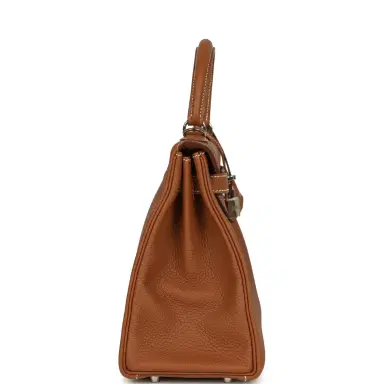 HERMÈS Pre-owned Hermes Kelly Retourne 28 Gold Togo Palladium Hardware | Thumbnail 3