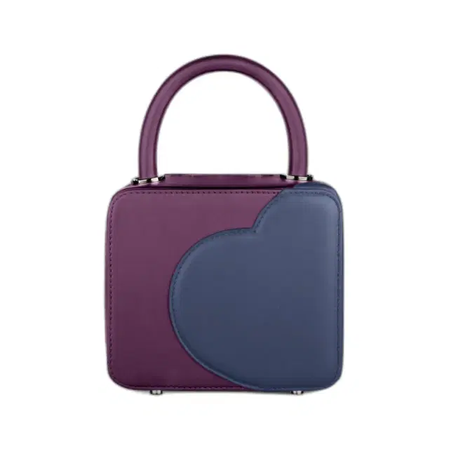 Chopard Chopard Green Carpet Chloe Sevigny Purple & Navy Blue Leather Shoulder Bag by The Solist