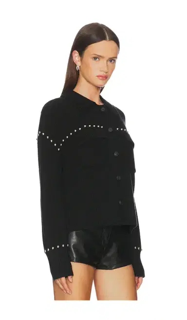Central Park West Jay Studded Sweater Jacket | Thumbnail 2 Central Park West Jay Studded Sweater Jacket | Thumbnail 2