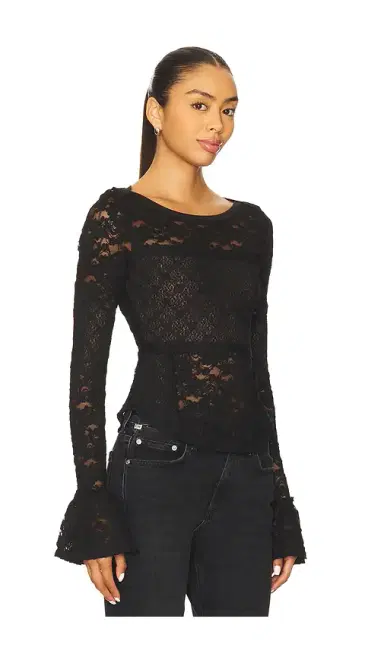 Free People Lace Layering Long Sleeve | Thumbnail 2 Free People Lace Layering Long Sleeve | Thumbnail 2