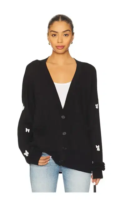 Lauren Moshi Puff Bow Cardigan | Thumbnail 1 Lauren Moshi Puff Bow Cardigan | Thumbnail 1