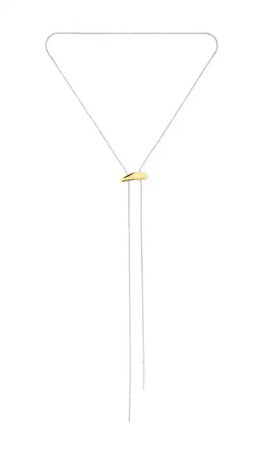 BRACHA Lauren Two Tone Lariat Necklace | Thumbnail 1 BRACHA Lauren Two Tone Lariat Necklace | Thumbnail 1