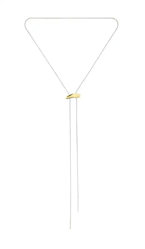 BRACHA Lauren Two Tone Lariat Necklace