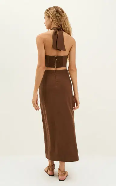 ViX Luna Knotted Midi Skirt | Thumbnail 5