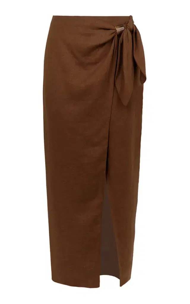 Luna Knotted Midi Skirt