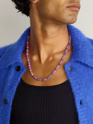 JIA JIA Jumbo Gold Rainbow Opal Necklace - Men | Thumbnail 2