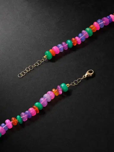 JIA JIA Jumbo Gold Rainbow Opal Necklace - Men | Thumbnail 3