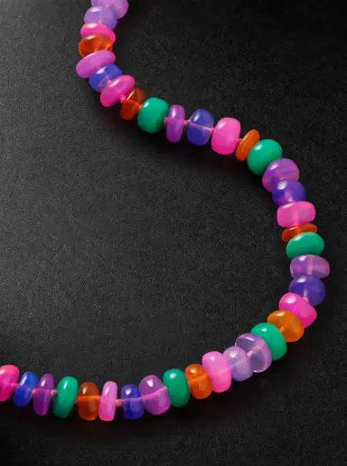JIA JIA Jumbo Gold Rainbow Opal Necklace - Men | Thumbnail 4