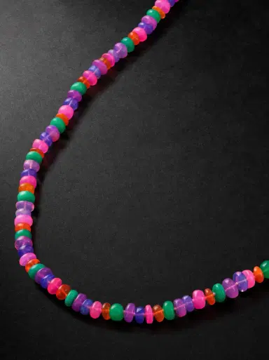 JIA JIA Jumbo Gold Rainbow Opal Necklace - Men | Thumbnail 1