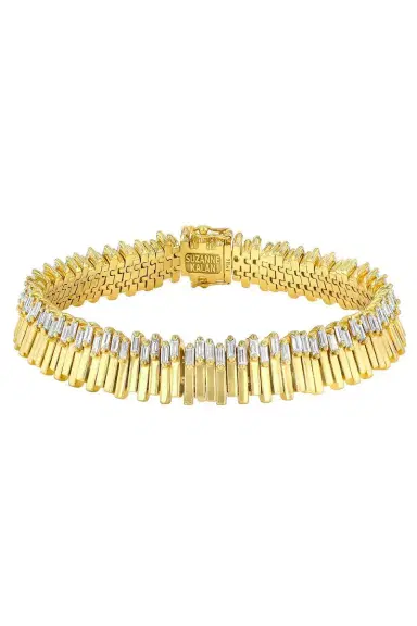 Suzanne Kalan Baguette Diamond Jagged Tennis Bracelet | Thumbnail 1