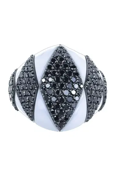 ROBERTO DEMEGLIO Five Black Diamond White Ring | Thumbnail 1