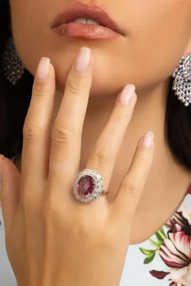 ALEXANDER LAUT Spinel Diamond Ring | Thumbnail 2