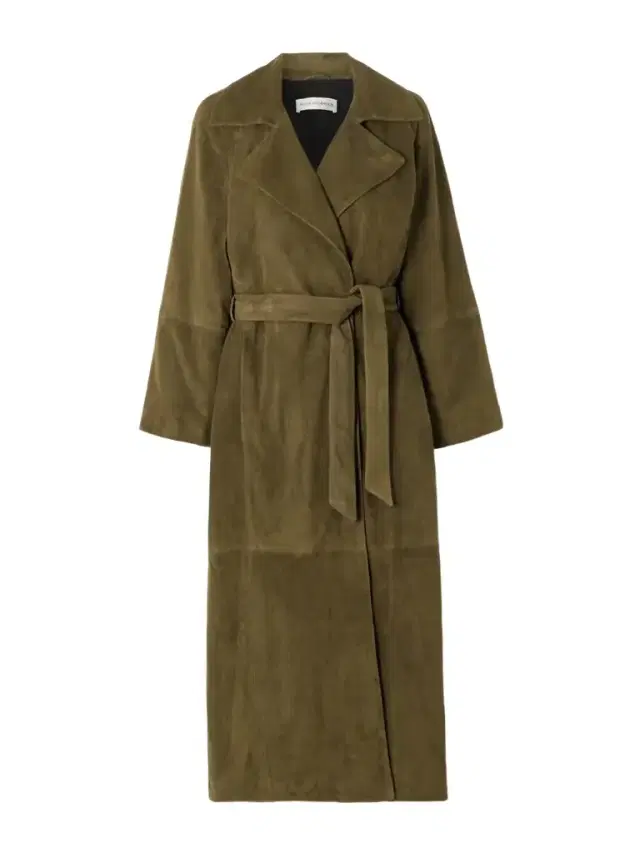 Athea Paneled Suede Coat