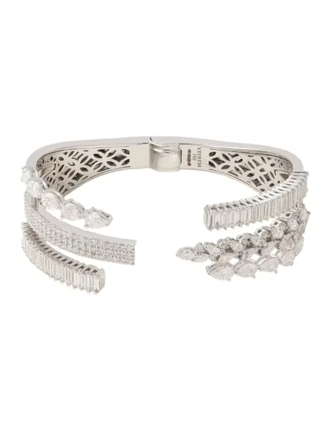Y-couture 18-karat White Gold Diamond Cuff
