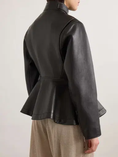 Alaïa Leather Peplum Jacket | Thumbnail 4 Alaïa Leather Peplum Jacket | Thumbnail 4