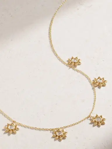 L’Atelier Nawbar Five Star Seed 18-karat Gold Diamond Necklace | Thumbnail 1 L’Atelier Nawbar Five Star Seed 18-karat Gold Diamond Necklace | Thumbnail 1