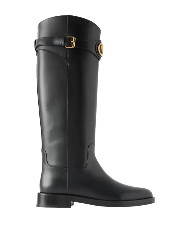 Vlogo Leather Knee Boots