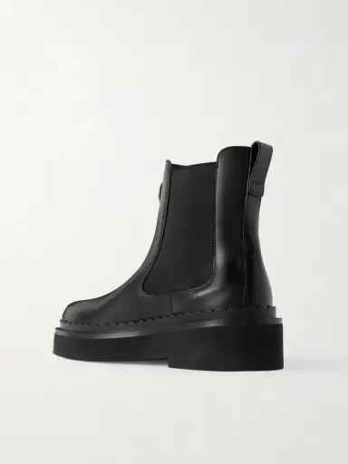 Valentino Garavani Beatle Vlogo 45 Leather Ankle Boots | Thumbnail 3 Valentino Garavani Beatle Vlogo 45 Leather Ankle Boots | Thumbnail 3